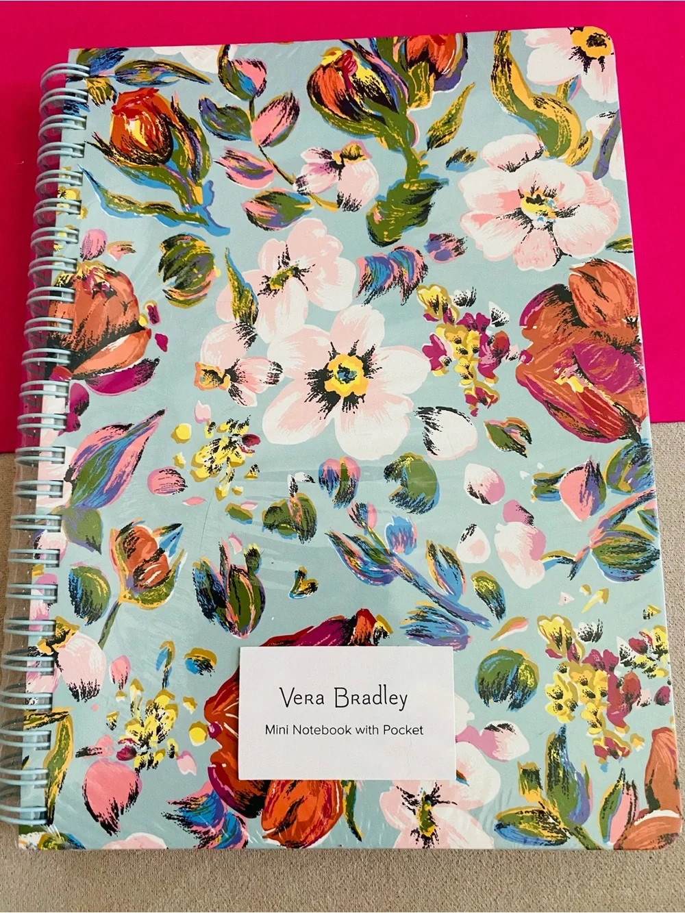Vera Bradley Small Spiral Notebook NWT Sea Air Floral
